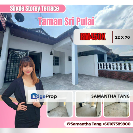 Basic Renovation Single Storey At Taman Sri Pulai For Sale, Johor, Skudai