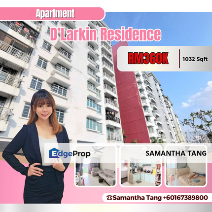 Basic Renovation At D'Larkin Residence Apartment For Sale, Johor, Johor Bahru