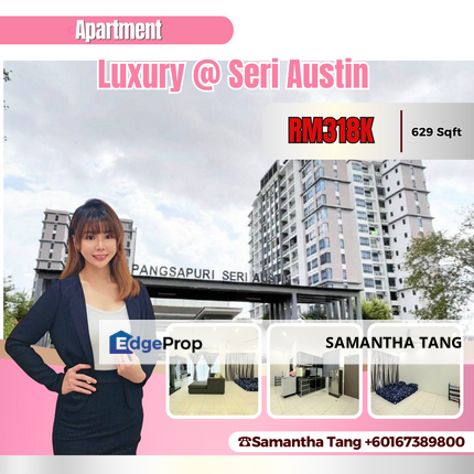 Fully Furniture Studio At Luxury Apartment For Sale, Johor, Johor Bahru