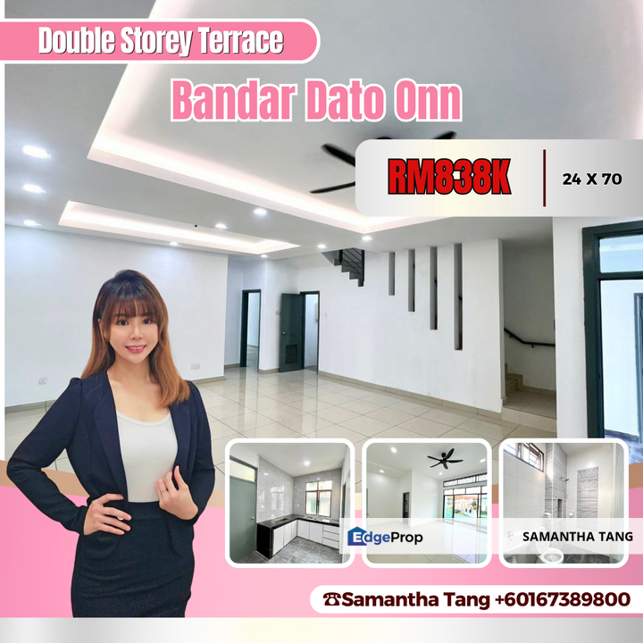 Renovation Unit 2 Storey Terrace At Dato Onn For Sale for Sale RM838