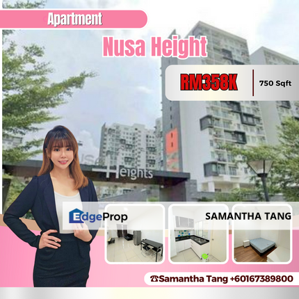 Basic Renovation At Nusa Height Apartment For Sale, Johor, Gelang Patah