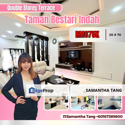 Double Storey At Taman Bestari Indah For Sale, Johor, Ulu Tiram