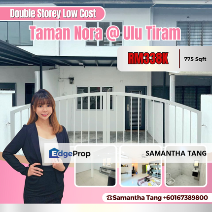 Double Storey Low Cost Unblock View At Ulu Tiram For Sale, Johor, Ulu Tiram