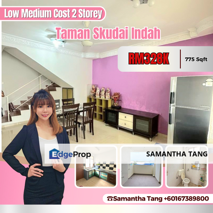 Fully Renovated 2 Sty Medium Low Cost For Sale, Johor, Skudai