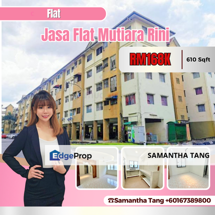 Renovation Unit Pangsapuri Jasa Flat For Sale, Johor, Johor Bahru