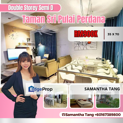 Partial Furniture Double Storey Semi D For Sale, Johor, Skudai