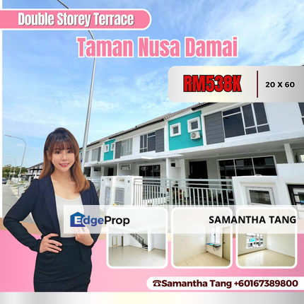 Bare Unit Double Storey Terrace At Pasir Gudang For Sale, Johor, Pasir Gudang