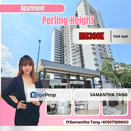 Partial Furniture 3Beds At Perling Height For Sale, Johor, Johor Bahru