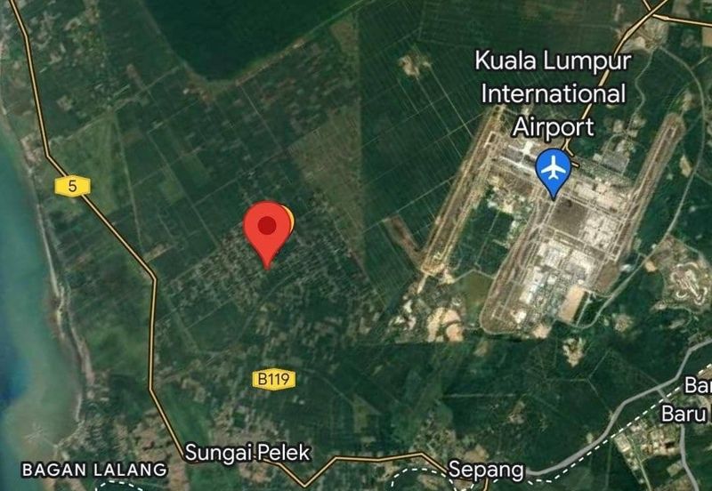 6,000 kaki.per LOT BANGLO SG PELEK, SEPANG sebelah SMK SG RAWANG, KLIA