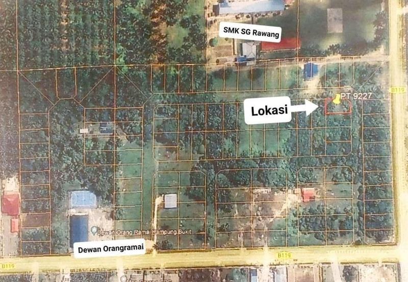 6,000 kaki.per LOT BANGLO SG PELEK, SEPANG sebelah SMK SG RAWANG, KLIA