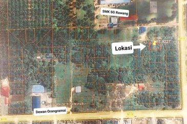 6,000 kaki.per LOT BANGLO SG PELEK, SEPANG sebelah SMK SG RAWANG, KLIA