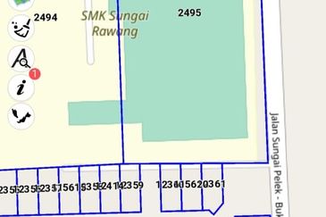 6,000 kaki.per LOT BANGLO SG PELEK, SEPANG sebelah SMK SG RAWANG, KLIA