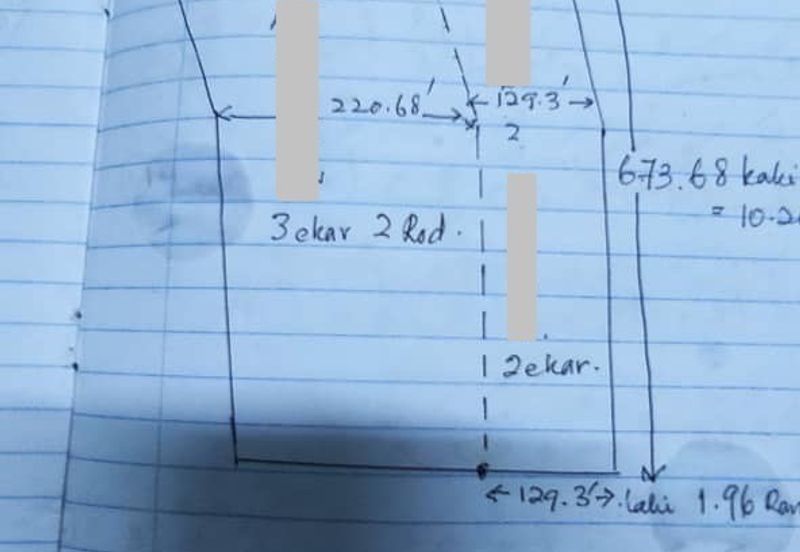 Tanah 3.5 ekar Geran Kongsi dekat Univ Sultan Azlan Shah (USAS) Tmn Chandan Puteri KUALA KANGSAR Perak