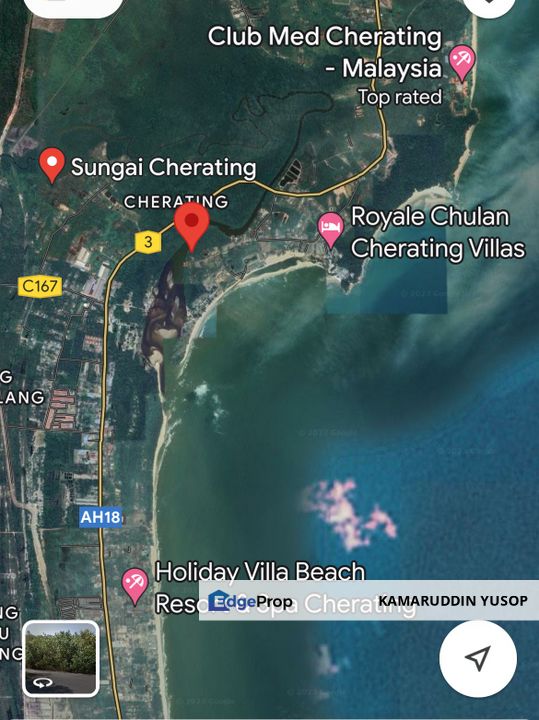TANAH 1 ekar depan SUNGAI CHERATING 5km dr CLUB MED CHERATING KUANTAN, Pahang, Balok