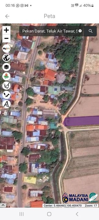 FREEHOLD Agriculture Land 1.12 acre near Main Road Pekan Darat, Butterworth, PULAU PINANG, Penang, Penaga