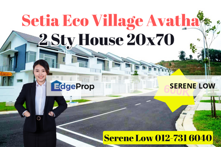 Setia Eco Village Gelang Patah 2 Storey House 20x70, Johor, Gelang Patah