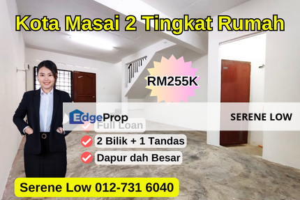 Kota Masai Pasir Gudang 2 Tingkat Rumah 2 Bed 1 Bath Full loan , Johor, Pasir Gudang