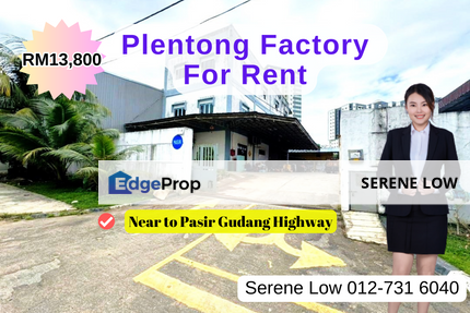 Taman Perindustrian Desa Plentong Near Permas Factory for Rent, Johor, Masai