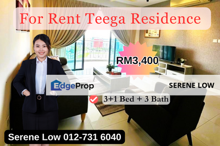 Teega Residences Puteri Harbour Kota Iskandar 3Bedroom for Rent, Johor, Kota Iskandar