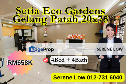 Setia Eco Gardens Gelang Patah Double Storey Near Tuas CIQ, Johor, Gelang Patah