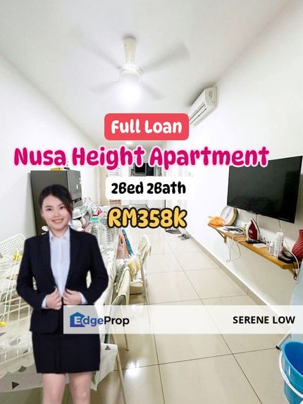 Nusa Heights Gelang Patah Johor Apartment 2Bed 2Bath , Johor, Gelang Patah