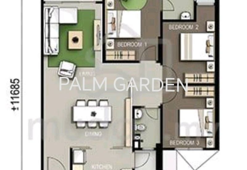 Palm Garden, Bandar Tasek Mutiara, Simpang Ampat