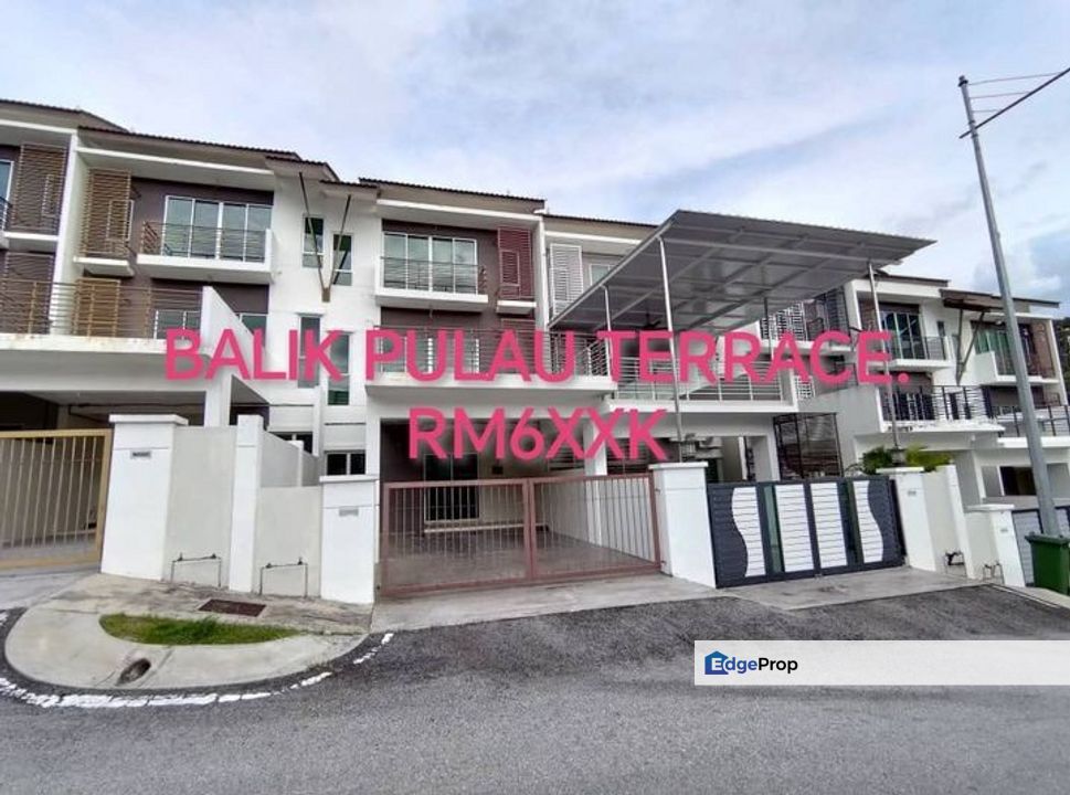 Balik Pulau 3 Storey Terrace House for sale full loan, Penang, Balik Pulau