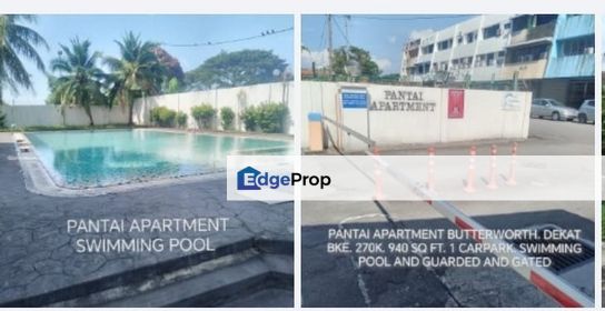 PANTAI APARTMENT BUTTERWORTH FOR SALE FULL LOAN, Penang, Kampung Gajah