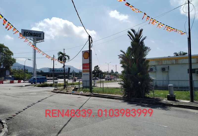 open sided warehouse for rent at jalan bukit minyak