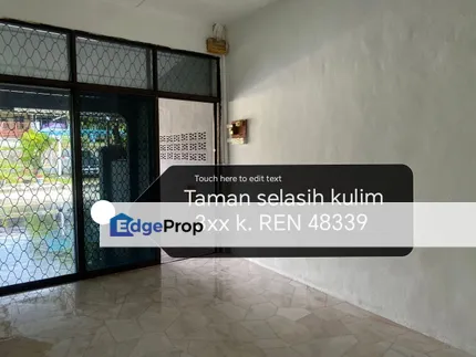 FULL LOAN RUMAH JALAN SELASIH 4 TAMAN SELASIH KULIM, Kedah, Kulim