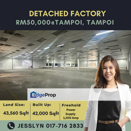 Tampoi, Detached Factory For Rent, Johor, Tampoi