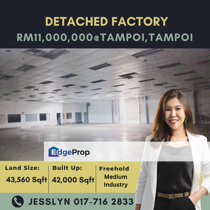 Kawasan Perindustrian Tampoi ,Detached Factory For Sale, Johor, Tampoi