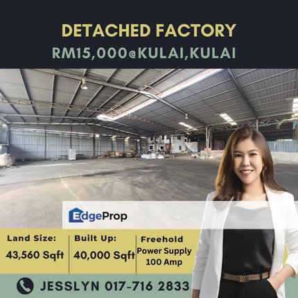 Kulai, Detached Factory For Rent, Johor, Kulai