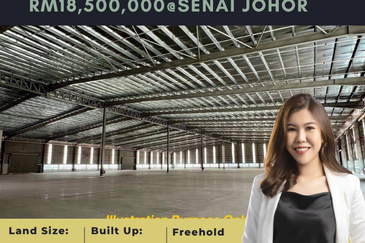 Senai ,Detached Factory For Sale