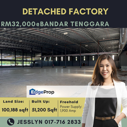 Kulai, Bandar Tenggara, Detached Factory For Rent, Johor, Kulai