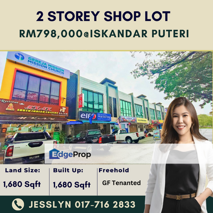  Taman Nusa Bayu , 2 Storey Shop Lot For Sale, Johor, 