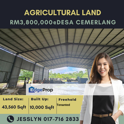 Desa Cemerlang, Agricultural Land For Sale, Johor, Ulu Tiram