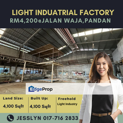 Kawasan Perindustrian Pandan, Light Industrial Factory For Rent, Johor, Plentong