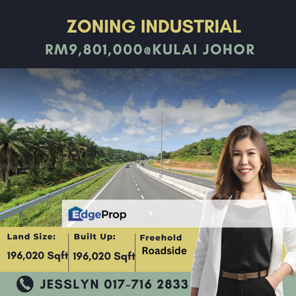 Kulai, Zoning Industrial For Sale, Johor, Kulai