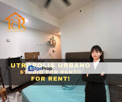 Studio For Rent Utropolis Urbano @ Glenmarie, Shah Alam, Fully Furnished Newly Fixed, Selangor, Shah Alam