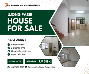 BELOW BANK VALUE 30K Double Storey Terrace Taman Pertam Jaya Ujong ...