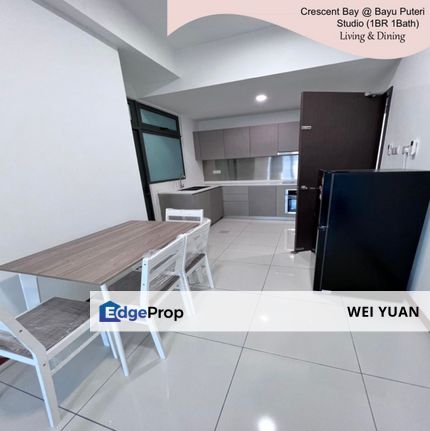  Crescent Bay Suites Studio Bayu Puteri nearby Permas Jaya for Rent, Johor, Johor Bahru