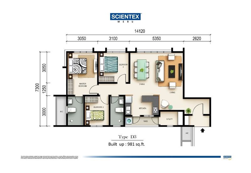 FREEHOLD Scientex Meru Height Condominium for Sell