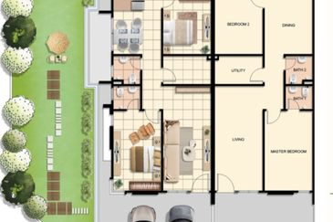 D'Aleena Taman Perda Permai Single Storey