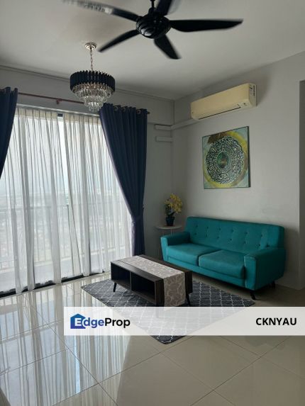 Ipoh meru casa kayangan fully furnished gated guarded 3 rooms condo for rent , Perak, Kinta