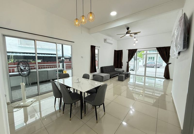 Ipoh meru scientex fully furnished 2 sty inter corner house for rent