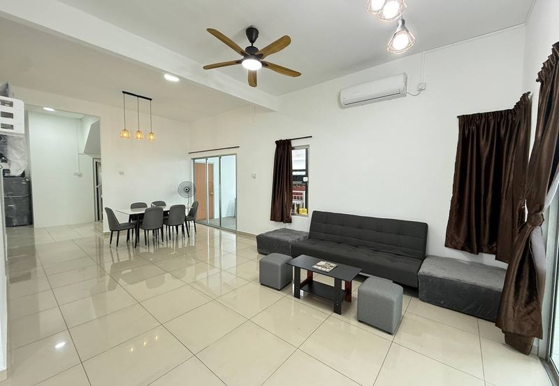 Ipoh meru scientex fully furnished 2 sty inter corner house for rent