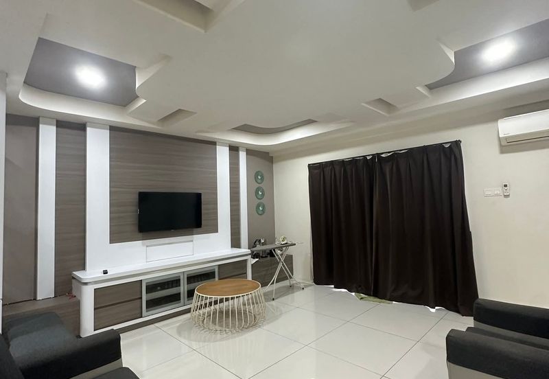 Ipoh gunung rapat hillcity fully furnished gated guarded 3 rooms condo for rent