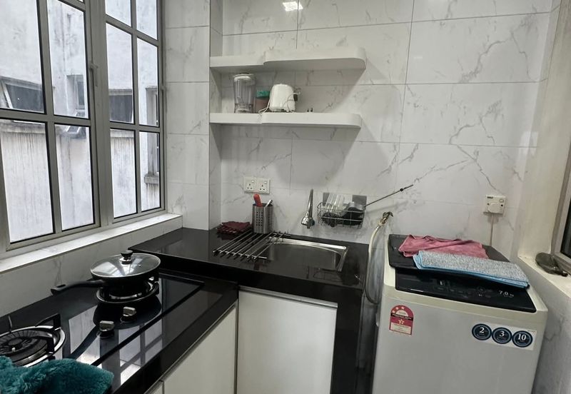 Ipoh gunung rapat hillcity fully furnished gated guarded 3 rooms condo for rent