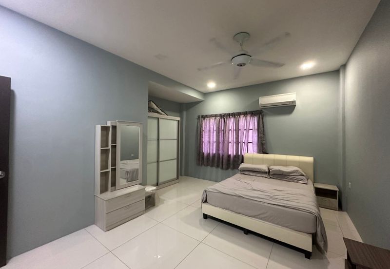 Ipoh gunung rapat hillcity fully furnished gated guarded 3 rooms condo for rent